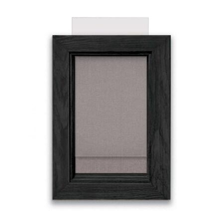 United Visual Products Indoor Enclosed Combo Board, 72"x36", Black Frame/Blue & Cloud UVCB7236B-BLUE-CLOUD